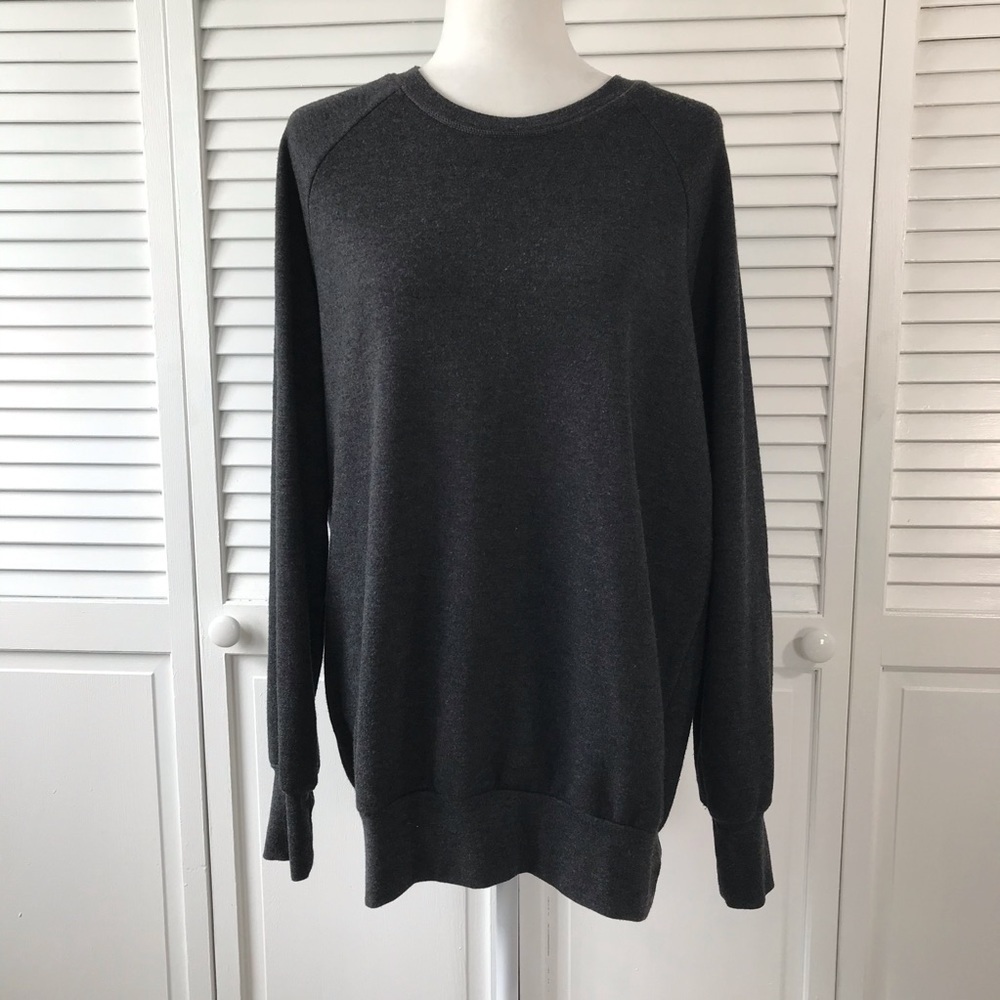 2/$25 TREASURE & BOND Gray Crew Neck Oversized Sweater Size Extra Extra Small